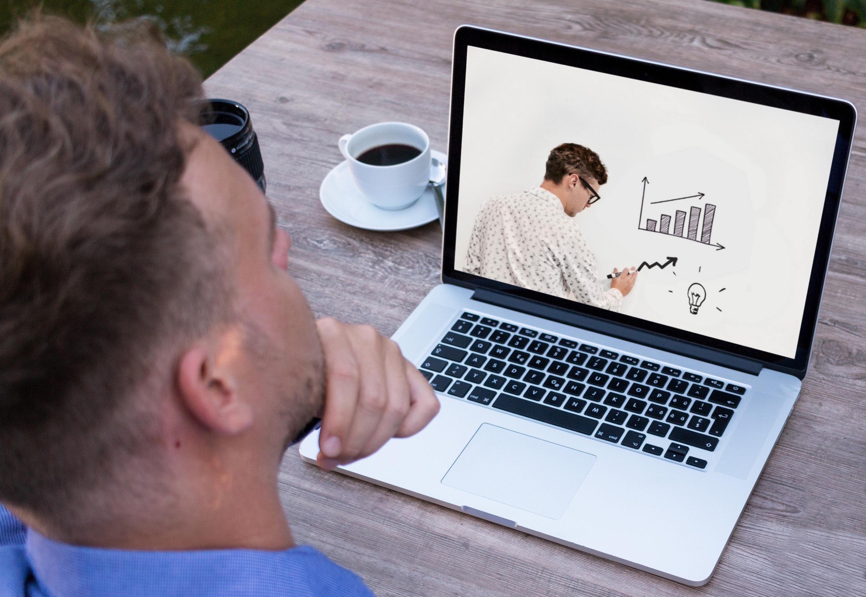 Professional microphone setup for e-learning voiceover recording session